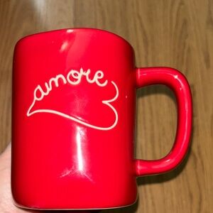 Rae Dunn Red Amore Mug EUC